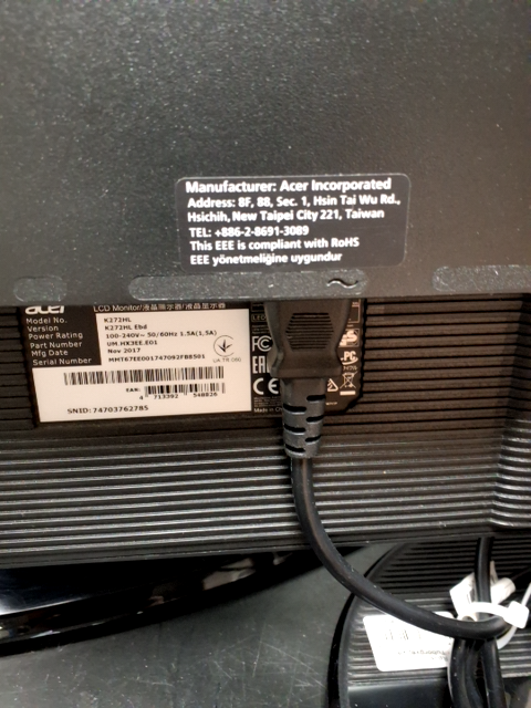 PC skærm acer